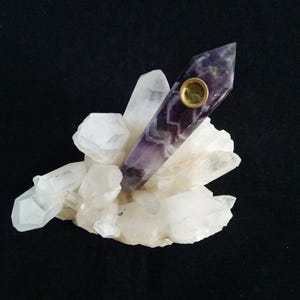 Handmade purple fancy pipe