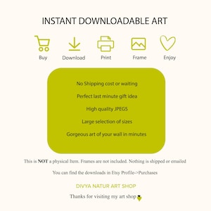 Divya Natur art shop Instant download details