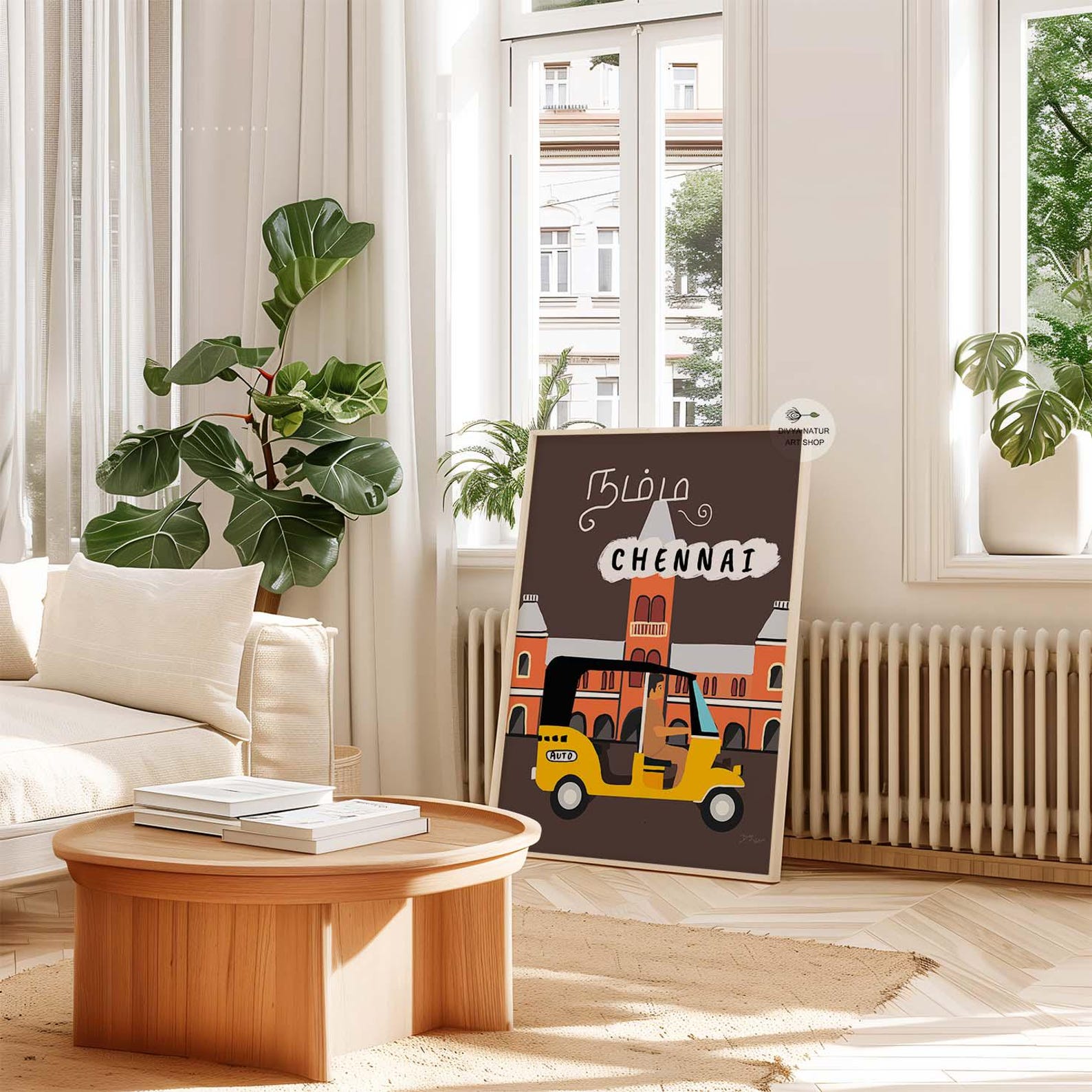 Chennai Auto Rickshaw Art Print, Indian Travel Poster (instant Download ...