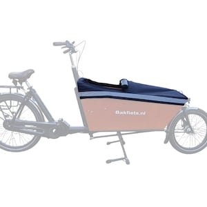 Cargo bike Bakfiets.nl lang bakfiets waterdichte afdekhoes box cover kleur zwart