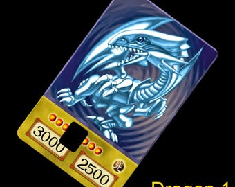 yugioh debit card sticker Yu Gi Oh Blue Eyes White Dragon Credit Got a sticker for my