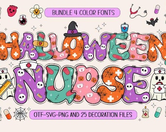 Halloween Alphabet  - Spooky Letters for Cricut Sublimation and  Halloween Crafts