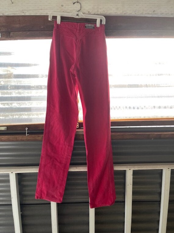 Gorgeous Vintage Rocky Mountain Red Jeans in Exce… - image 5
