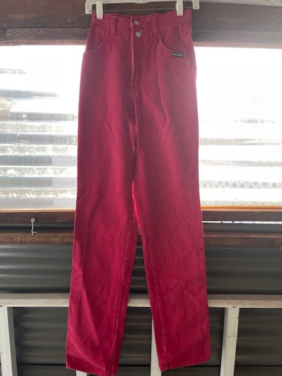 Gorgeous Vintage Rocky Mountain Red Jeans in Exce… - image 7