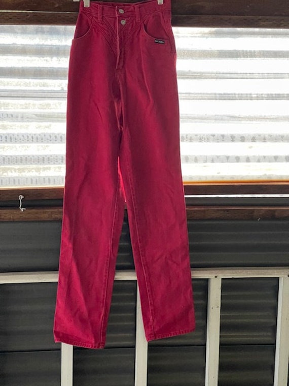 Gorgeous Vintage Rocky Mountain Red Jeans in Exce… - image 4