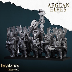 Highland Miniatures Aegean Elves Nemean Lions