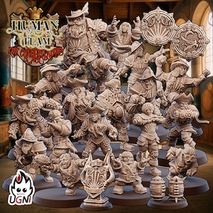 UGNI Human Fantasy Football Team in Conquistador style