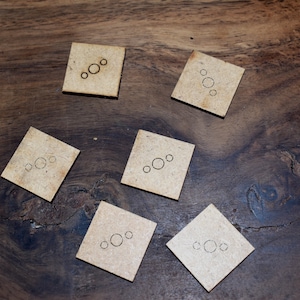 20 MDF-infanteriebases 25 x 25 mm