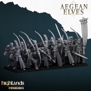 Highland Miniatures Aegean Elves Archers