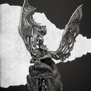 Highland Miniatures Transilvanya - Vampire Lady on Zombie Dragon