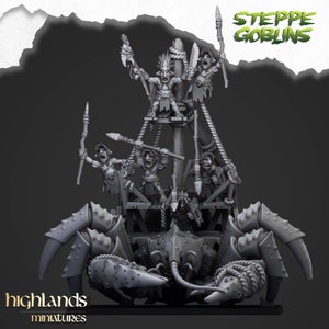 Highland Miniatures Coast Goblins on Giant Crab