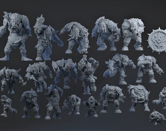 Brutefun Fantasy Football FULL Orc team - &quot;Pig Iron Pummelers&quot;