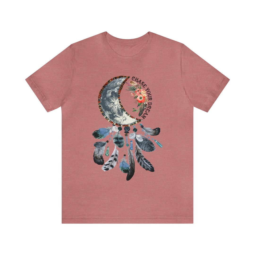 Chase Your Dream Graphic Tee, Dreamcatcher Shirt, Moon Catcher Tshirt