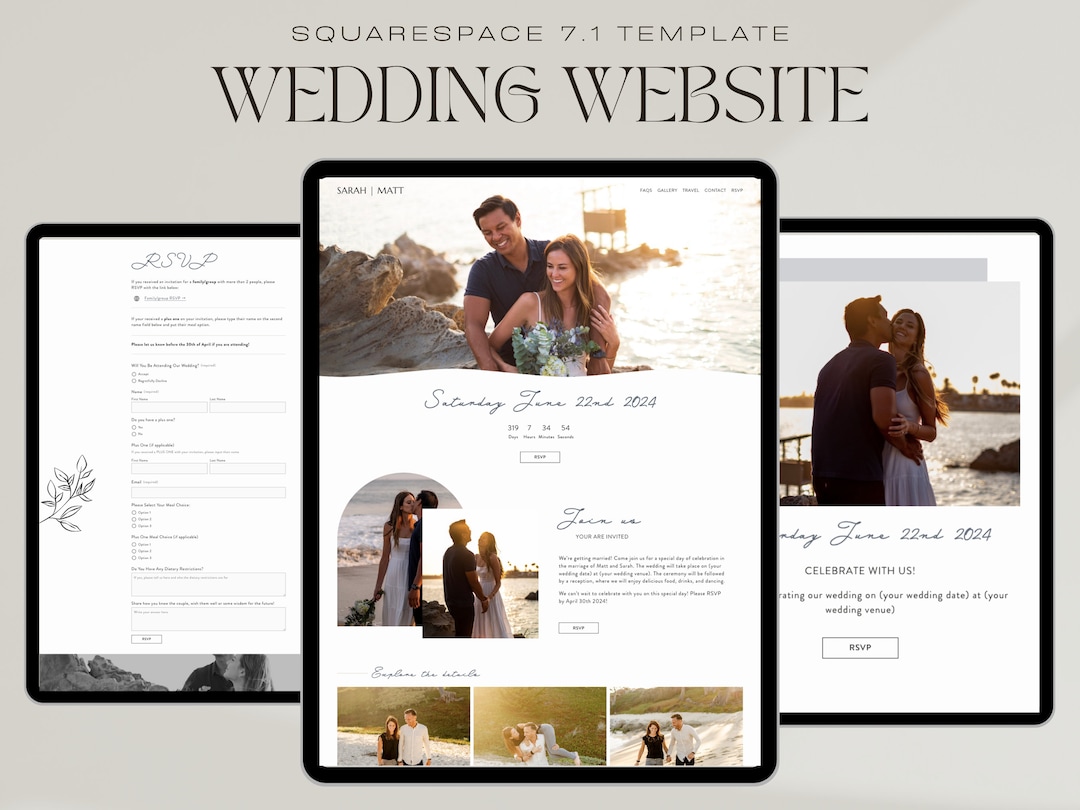 Squarespace Wedding Website Templates
