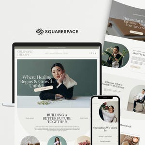 Squarespace website template designed for therapists, counsellors, psychologists, and wellness coaches looking to create a calm, modern, and professional online presence. Features a premium, minimalist design with a clean layout ideal for showcasing services, building client trust, and encouraging bookings. Fully editable in Squarespace and responsive across all devices, making it easy to customize and launch a polished website quickly and efficiently for any wellness or service-based brand.