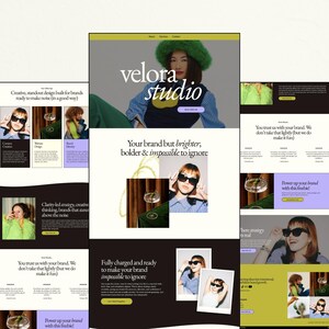 Bold, modern Canva website template designed for creative agencies, coaches, and service-based businesses. This feminine, editorial-style design helps you showcase your brand with clarity and confidence while creating a polished, high-end online presence. Fully customizable and easy to edit in Canva, it’s perfect for entrepreneurs who want a strategic, conversion-focused website that stands out, builds trust, and attracts aligned clients effortlessly.
