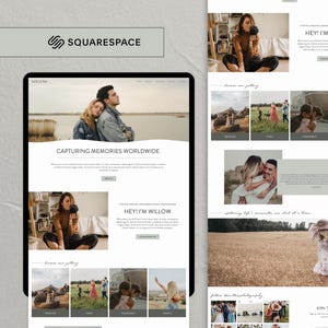 Squarespace Fotografie Website Template, Squarespace 7.1 Template, Website Fotograf Webdesign Squarespace Template Fotografie Website