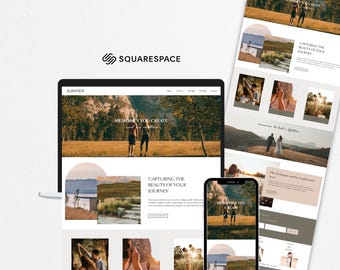 Squarespace Photographer Website Template, Wedding Family Lifestyle Photography Website, Premium Squarespace, Modern Website