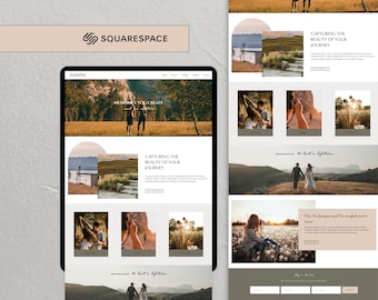 Squarespace Website Template for Photographers, Photography Website, Squarespace Website Design, Website Template for Wedding Photographers