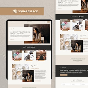 Squarespace Website Template for Business Coach, Squarespace Website Template, Life Coach Website Template, Website for Coaches, Modern Site