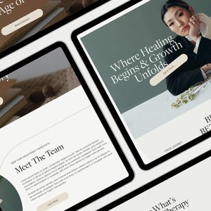 Squarespace website template designed for therapists, counsellors, psychologists, and wellness coaches looking to create a calm, modern, and professional online presence. Features a premium, minimalist design with a clean layout ideal for showcasing services, building client trust, and encouraging bookings. Fully editable in Squarespace and responsive across all devices, making it easy to customize and launch a polished website quickly and efficiently for any wellness or service-based brand.