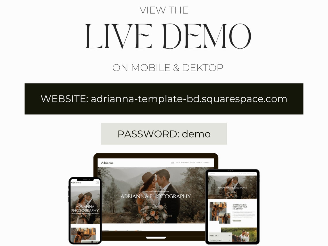 Squarespace Photography Website Template Squarespace 7.1 Template ...