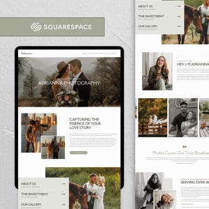 Squarespace Photography Website, Wedding Photographer Website, Luxury Website, Premium Squarespace Template, Neutral Template, Modern Site