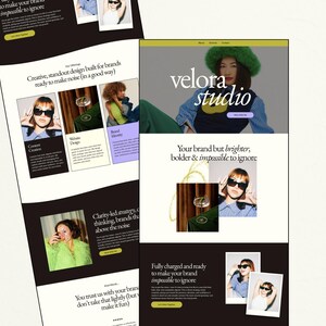 Bold, modern Canva website template designed for creative agencies, coaches, and service-based businesses. This feminine, editorial-style design helps you showcase your brand with clarity and confidence while creating a polished, high-end online presence. Fully customizable and easy to edit in Canva, it’s perfect for entrepreneurs who want a strategic, conversion-focused website that stands out, builds trust, and attracts aligned clients effortlessly.