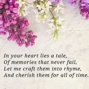 Personalized Writing Services: Custom Poetry, Letters, short stories, Creative writing and More