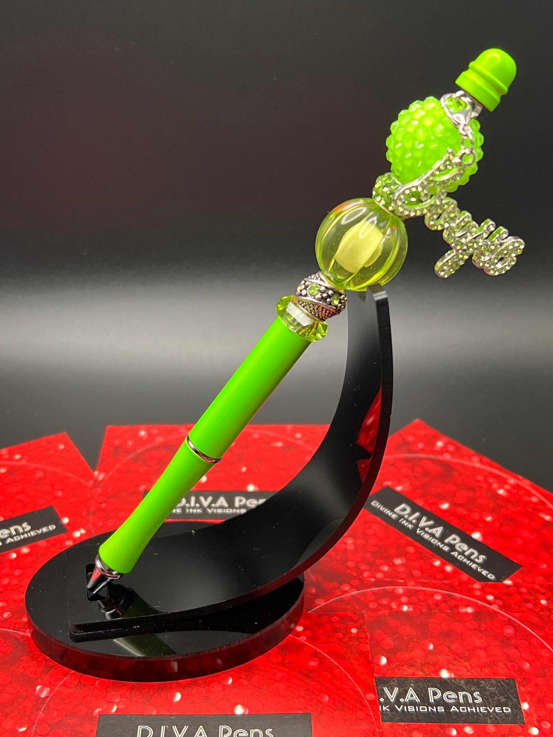 Pens neon Light Metal Beadable Pens Etsy