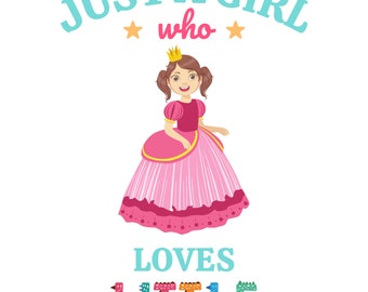 30 Little Princess Coloring Pages, Kids Coloring Book, Instant PDF