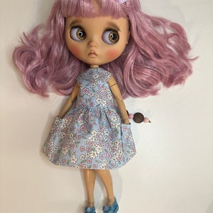 Free shipping! Floral and pocketed crinoline for handmade Blythe Doll - doll dress outfits