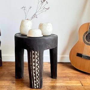 Side table Solid wood stool &quot;DOMY&quot; - Side table - Bedside table