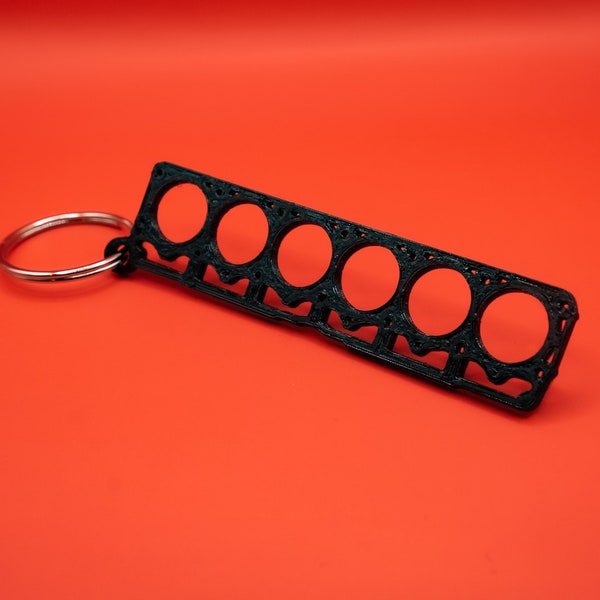 Jeep® 4.0L Engine Deck Keychain