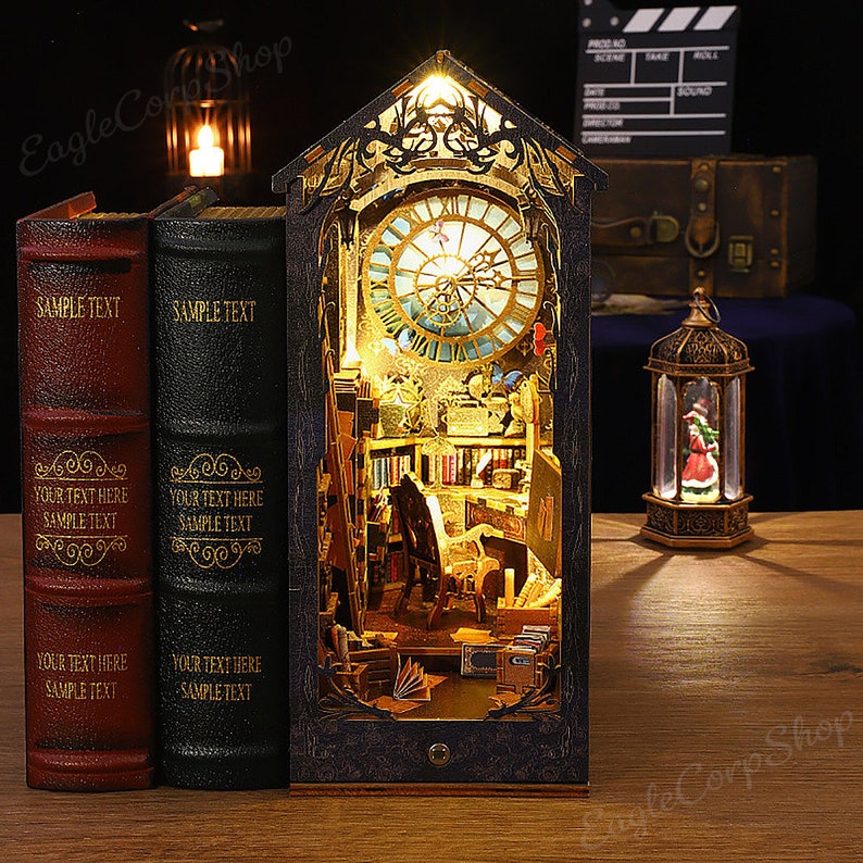 DIY Book Nook With LED Lights Detective Agency Book Nook Etsy