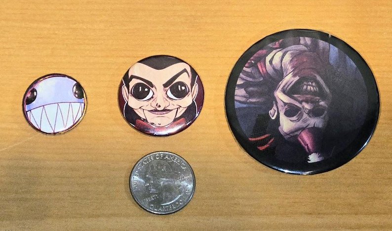 Fanart Character Button Pins! (assorted) - Etsy