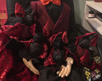 Large 8 x 16 Inch Stuffed Vampire Bats!