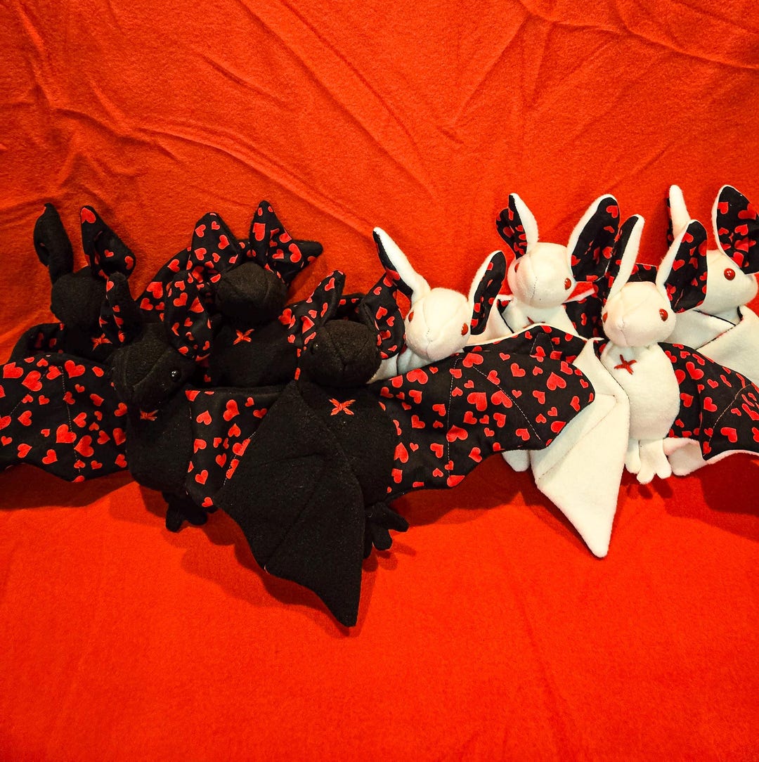 Large 8 X 16-inch Stuffed Heart-breaker Bats! - Etsy
