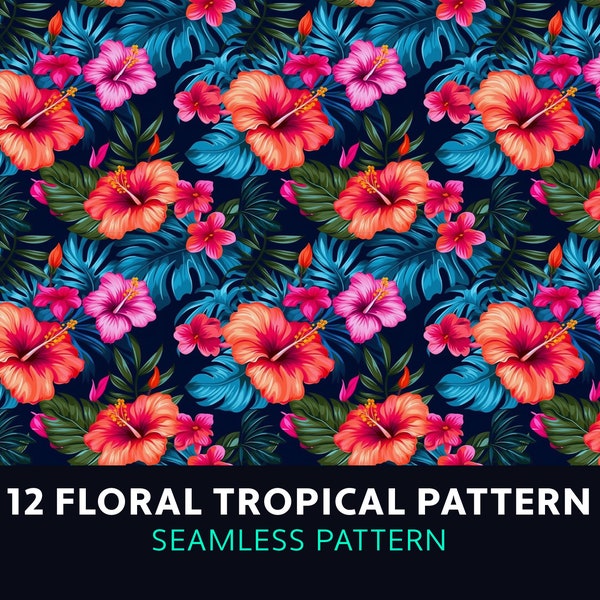 Blue Tropical Prints - Etsy