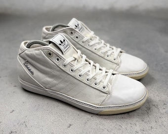 Adidas Originals Vespa Mid White Canvas Sneakers Vintage 00s