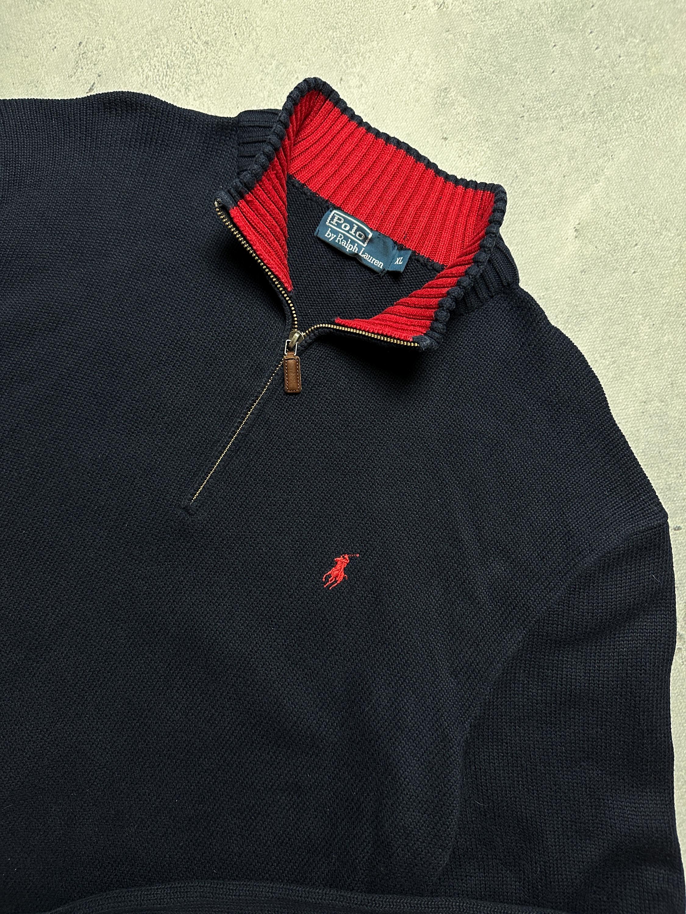 Vintage Polo Ralph Lauren Half Zip 1/3 90s Knitwear Y2k 00s