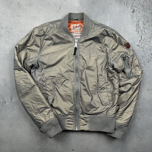 Alpha Industries Bomber Jacket Silver - Etsy