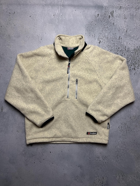 Berghaus, Berghaus Teddy Fleece Polartec Mens Anorak Jacket 1/2 Zip 90s