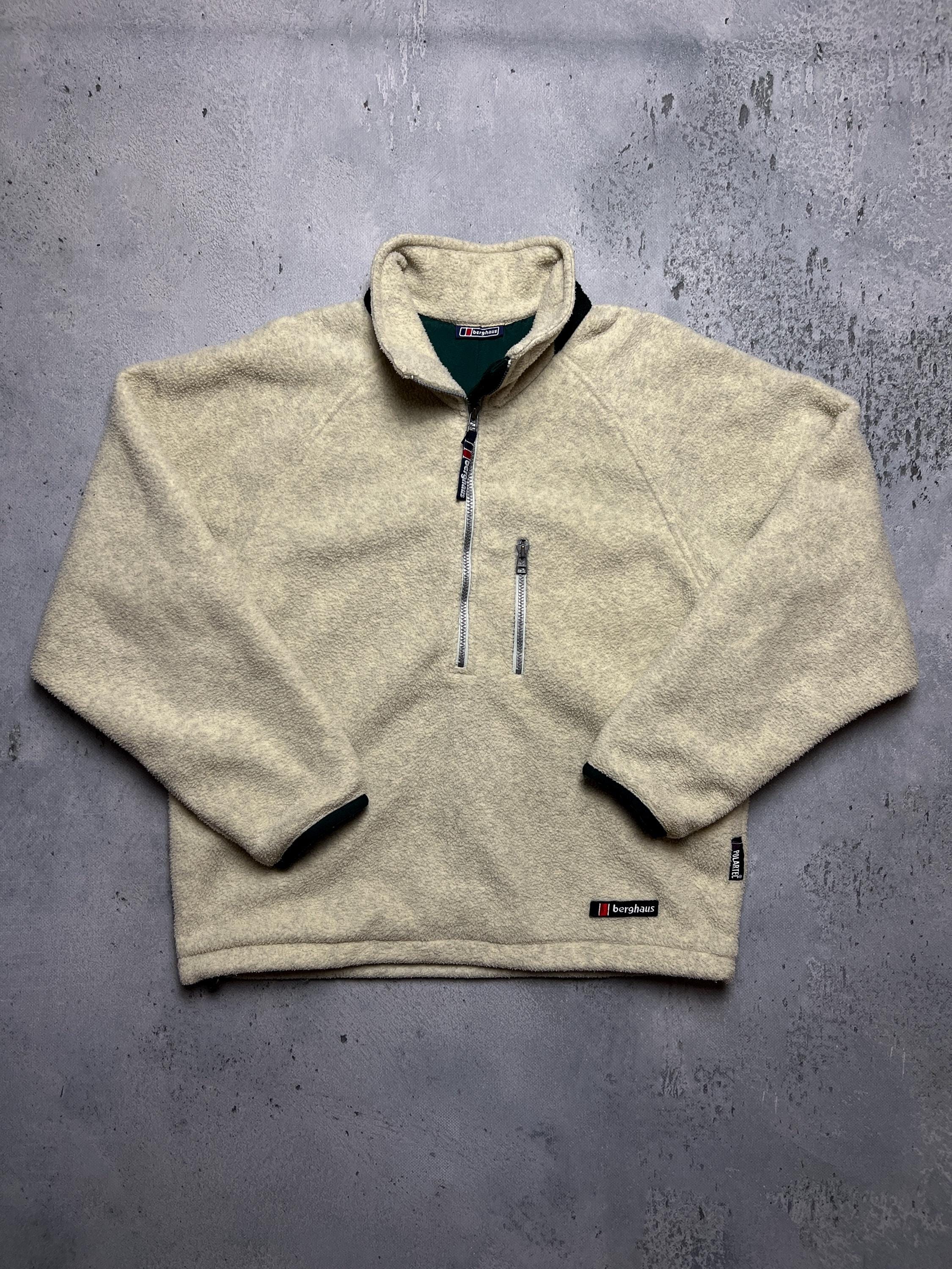 Berghaus, Berghaus Teddy Fleece Polartec Mens Anorak Jacket 1/2 Zip 90s