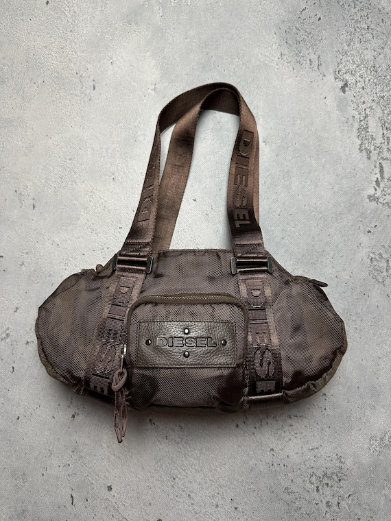 Vintage Diesel Nylon Y2k Shoulder Multipocket Opium Bag 90s