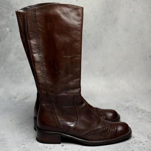 Ripa VTG Heels Leather Boots Rare Italian Item Avant-Garde