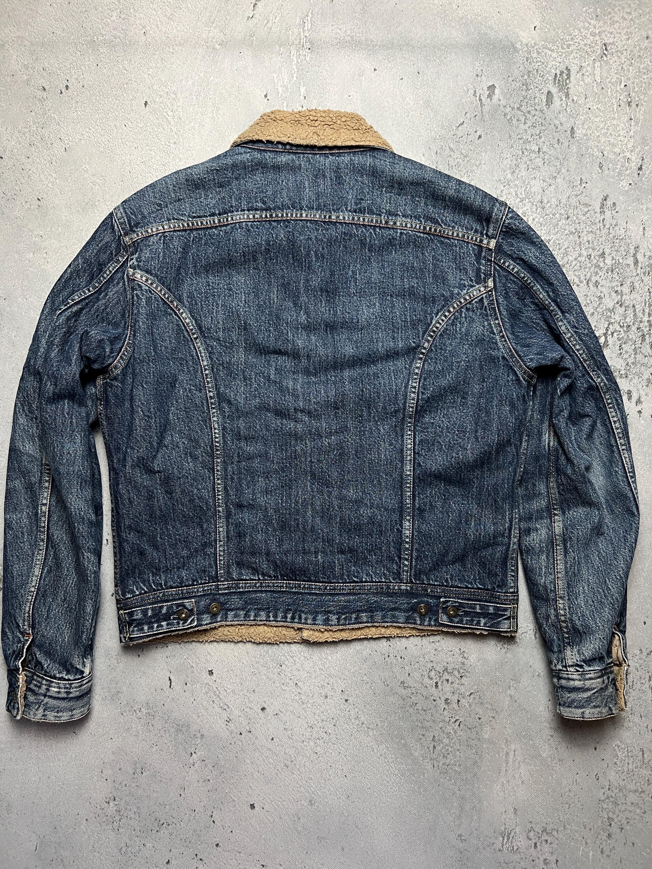 Vintage 00s Archive Diesel Trucker Sherpa Jacket Denim Jeans