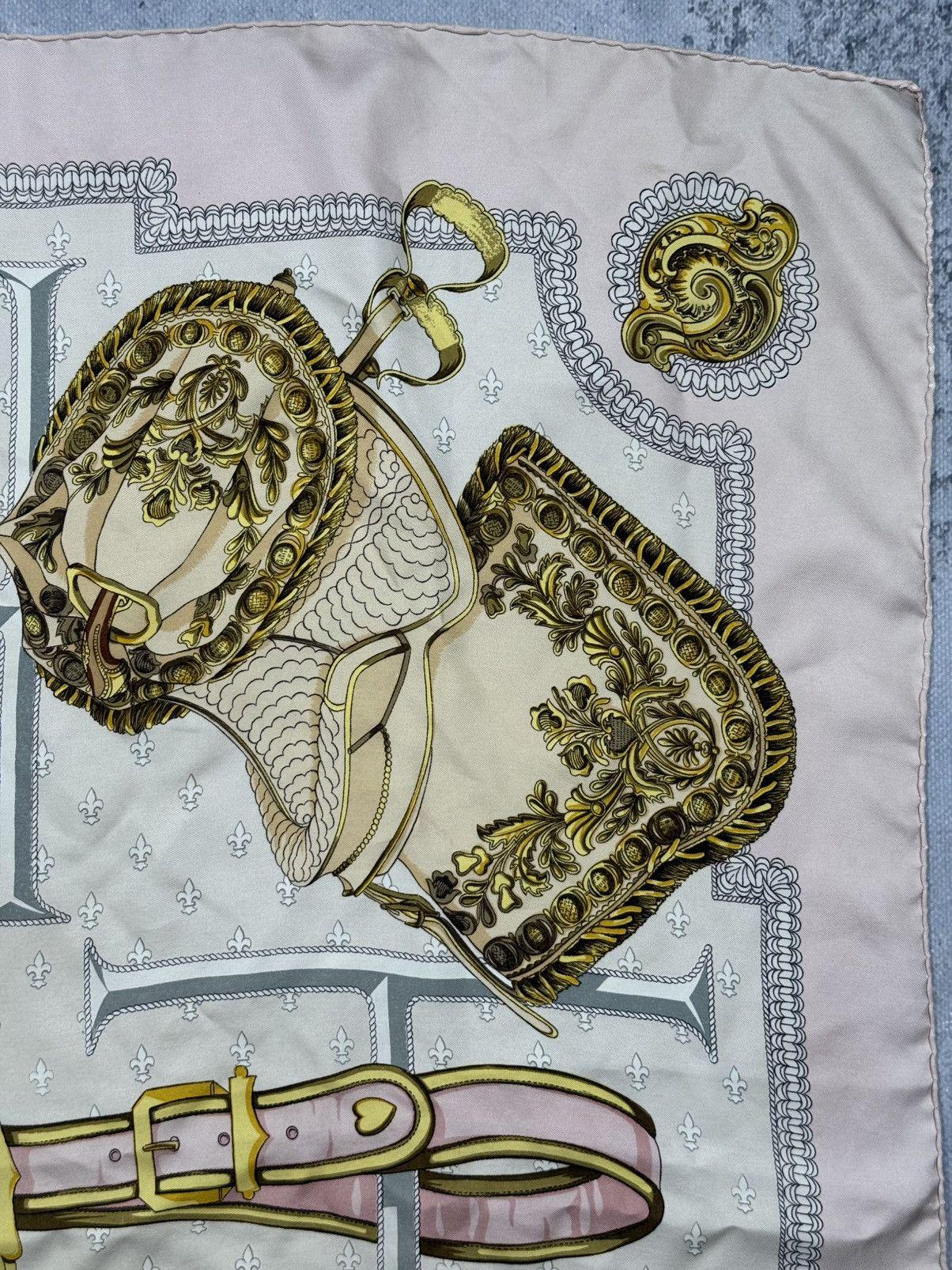 Vintage Hermes Silk Scarf Selles a Housse Carre 90 Rare 80s - Etsy