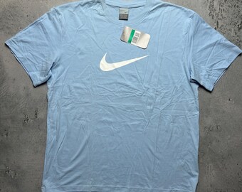 Nike tee Vintage 90s Nike Central Logo Swoosh T-shirt y2k