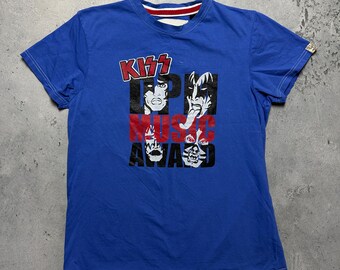 Vintage Kiss Big Graphic Logo Sex and Fun Rare Tee y2k 00s